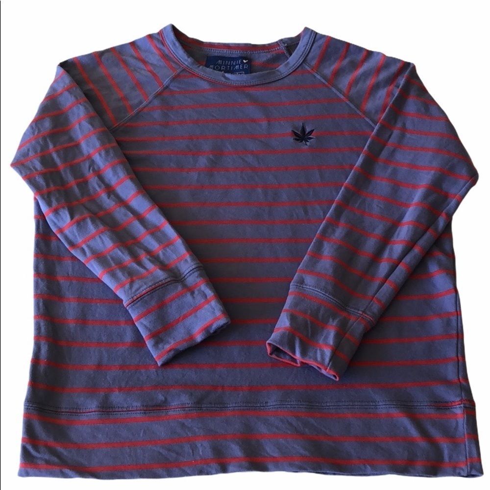 MINNIE Mortimer For BOAST USA Striped Pullover Size Medium